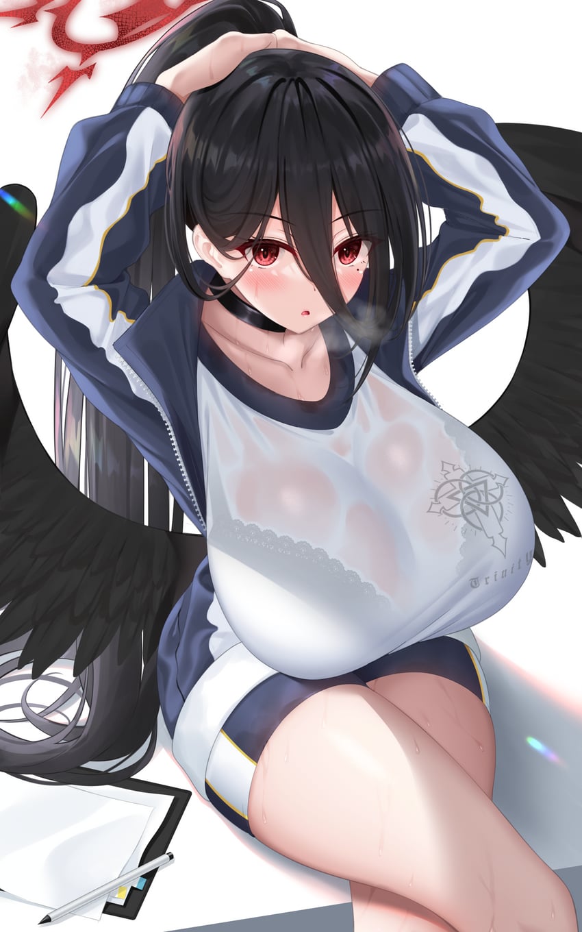 hasumi (blue archive) drawn by yunagi_amane