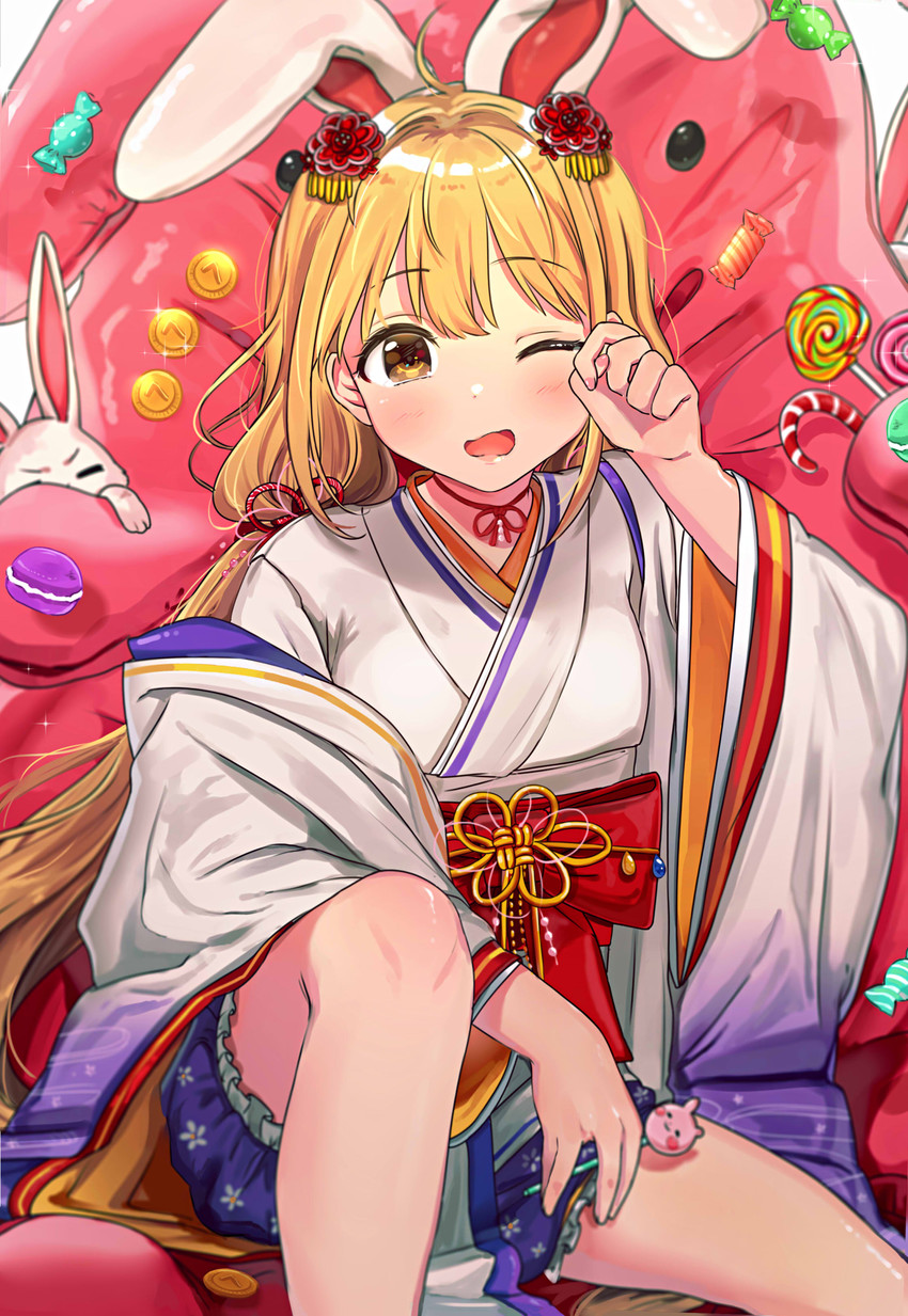 futaba anzu (idolmaster and 2 more) drawn by wenquangua