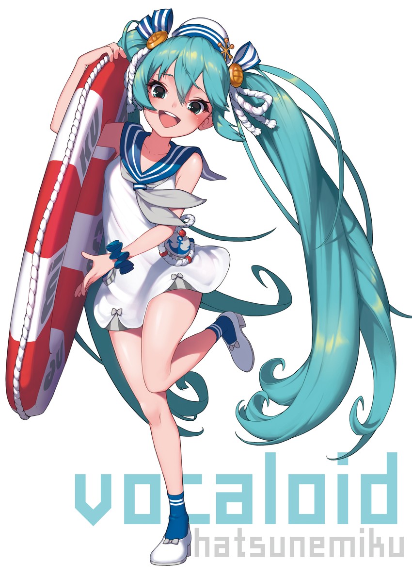 hatsune miku and natsufuku miku (vocaloid and 1 more) drawn by konbu_(hida123)