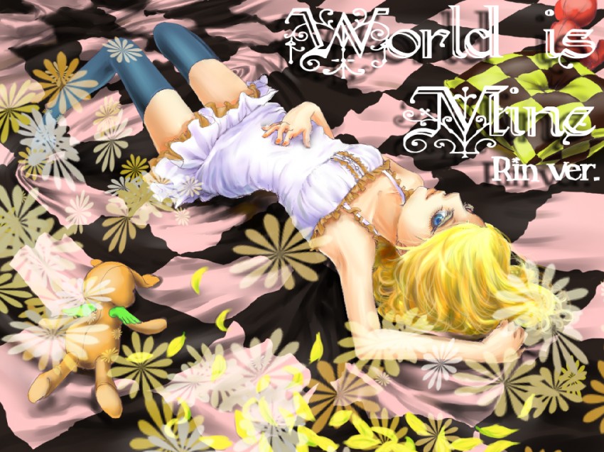 kagamine rin (vocaloid and 1 more) drawn by shichikusa
