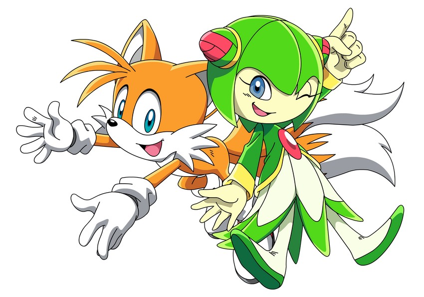 tails and cosmo (sonic and 1 more) drawn by sariinijinoka