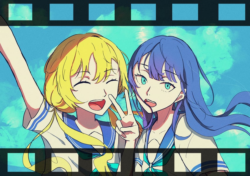 hinata and aoi (ado and 1 more) drawn by sido_(sido_mrtsnkc)