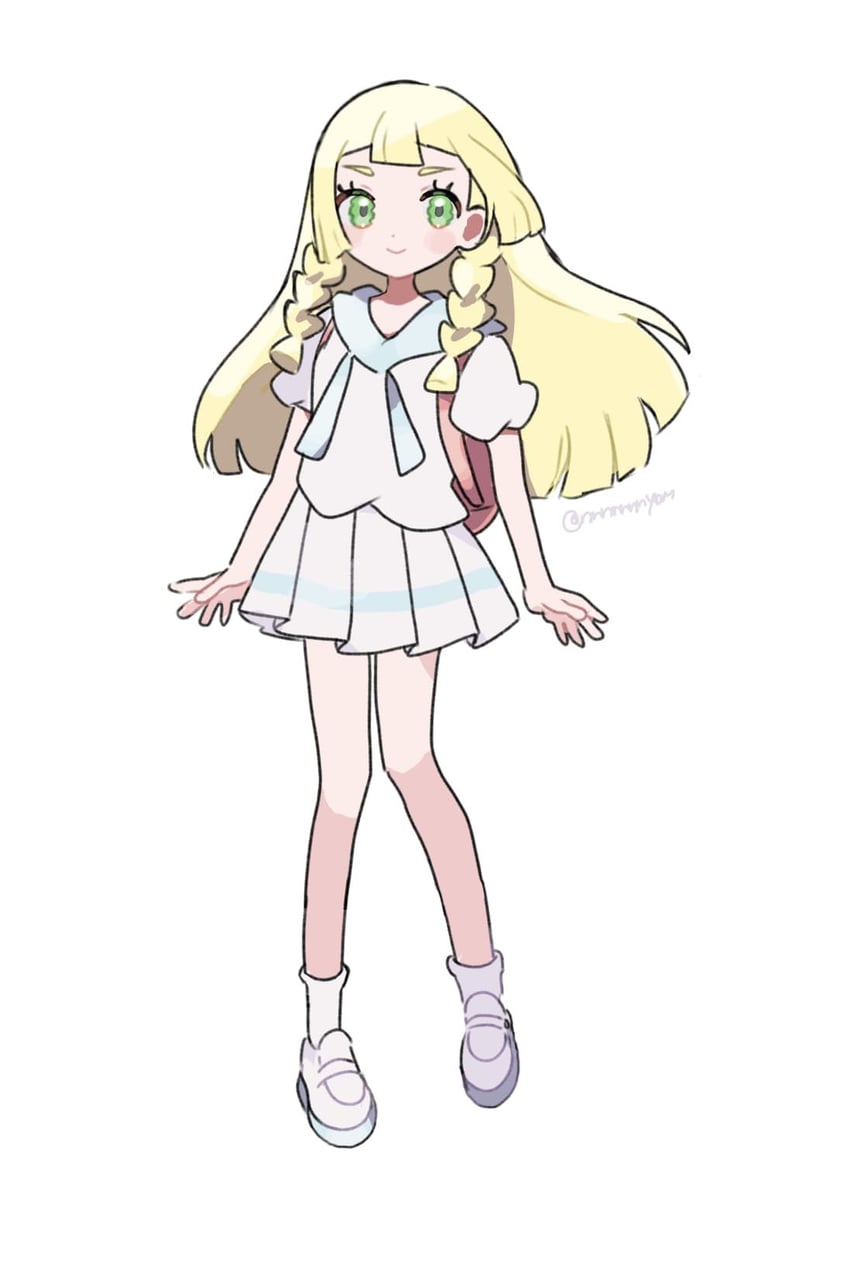 lillie (pokemon and 1 more) drawn by eneko_(olavcnkrpucl16a)