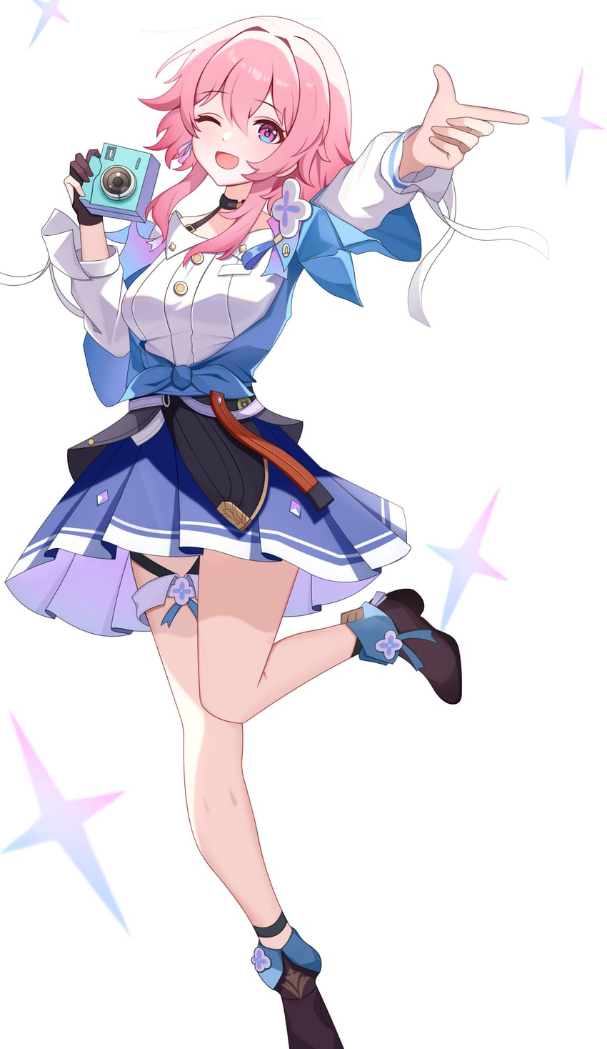 march 7th (honkai and 1 more) drawn by kenomotsu_yukuwa
