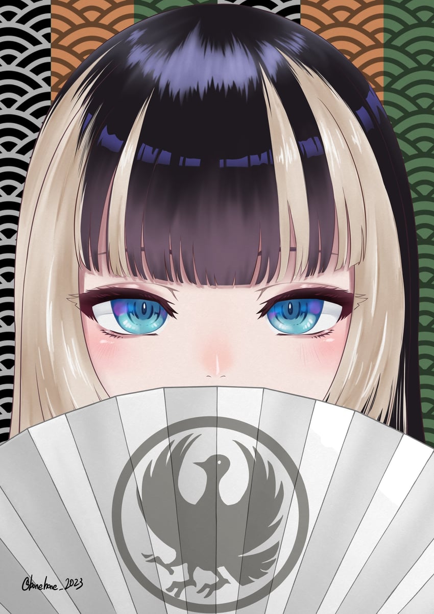 juufuutei raden (hololive and 1 more) drawn by hone_ryu