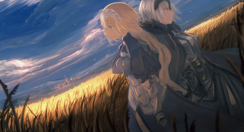 jeanne d'arc and jeanne d'arc alter (fate and 2 more) drawn by mifuru