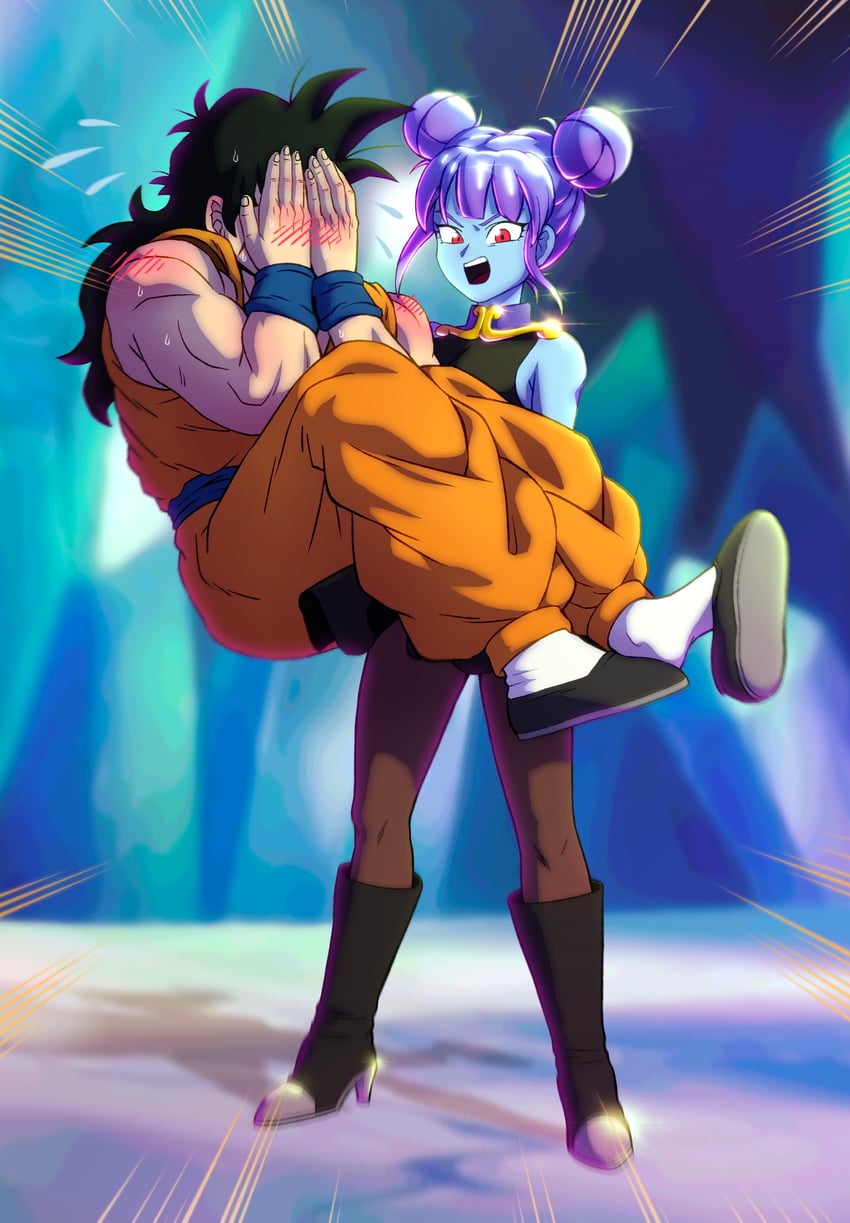 yamcha and vidro (dragon ball and 1 more) drawn by pea-bean