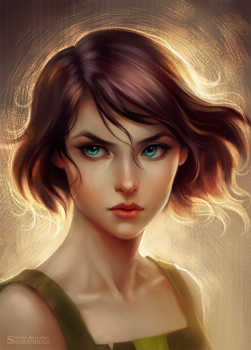korra (avatar legends and 1 more) drawn by elena_berezina