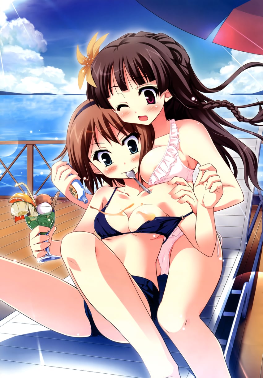 hachikazuki chizuru and kawakoshi saeko (harukazedori ni tomarigi wo and 1 more)