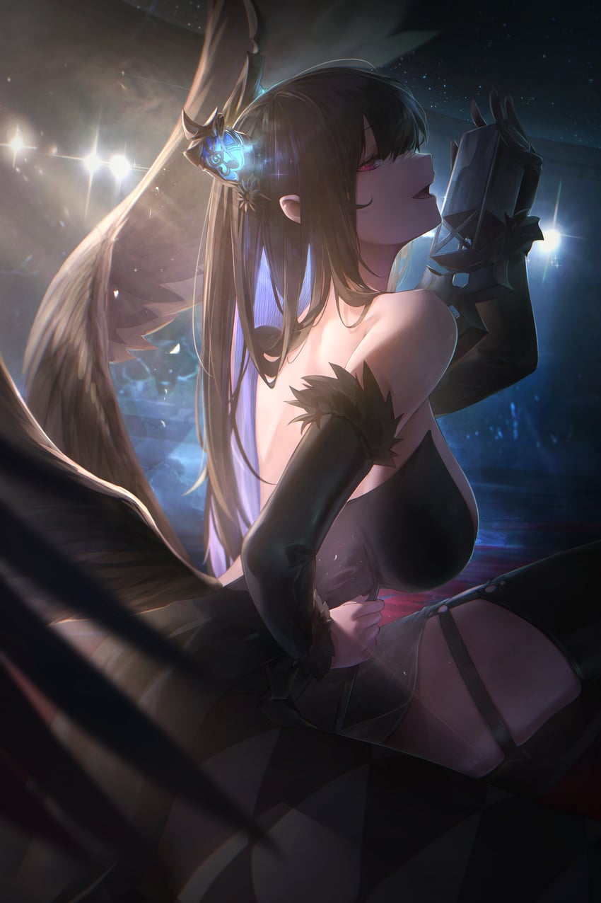 nerissa ravencroft (hololive and 1 more) drawn by cirkus