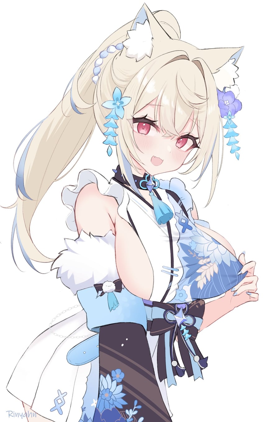 fuwawa abyssgard (hololive and 1 more) drawn by ri_nyahn
