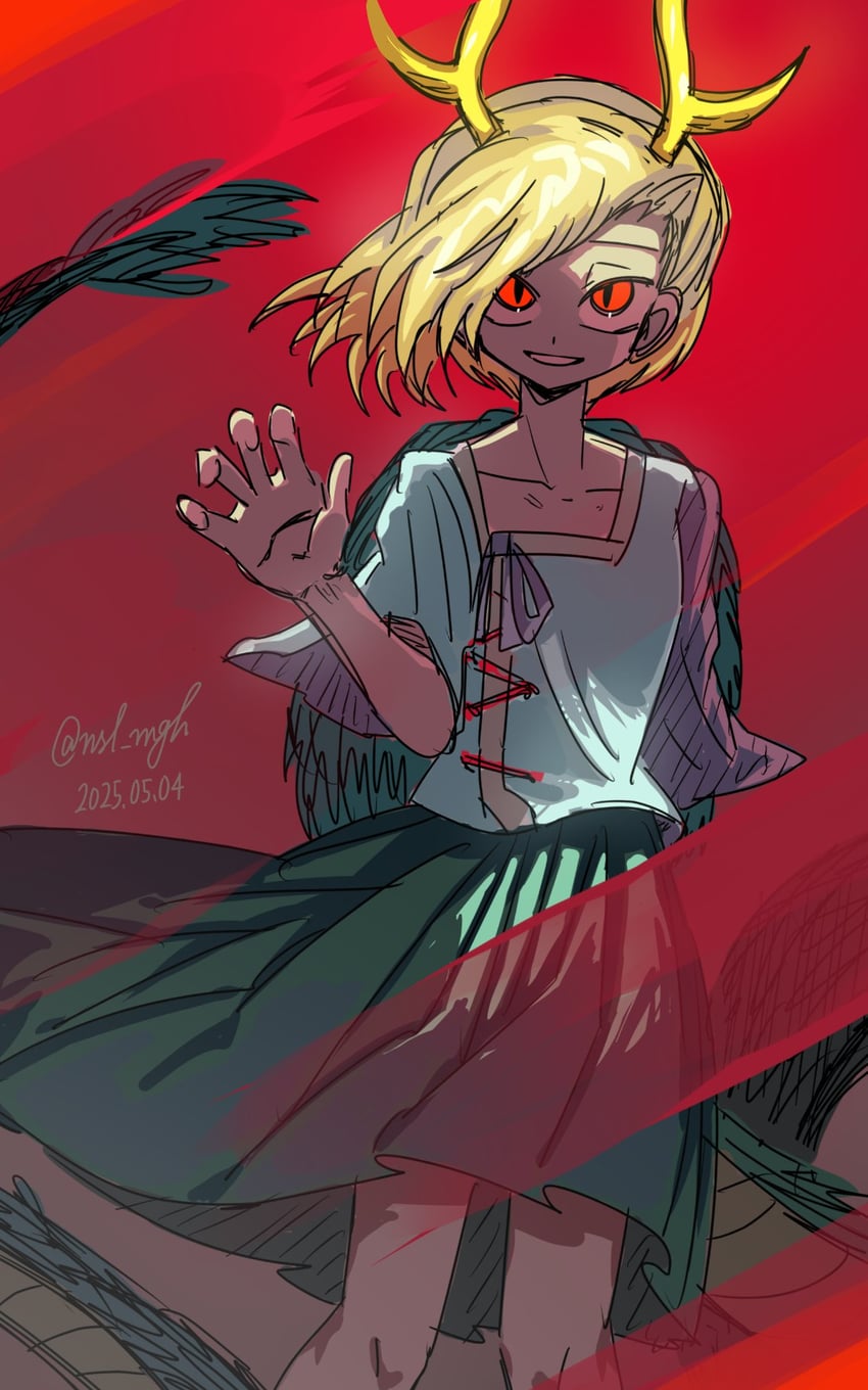 kicchou yachie (touhou) drawn by ichirugi