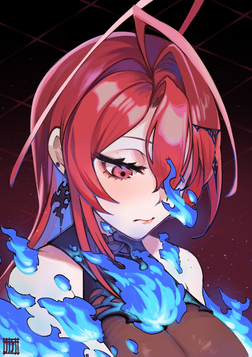 elizabeth rose bloodflame (hololive and 1 more) drawn by sakanayukii