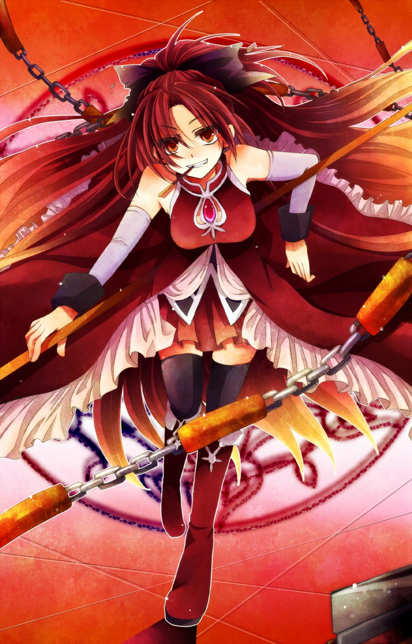 sakura kyoko (mahou shoujo madoka magica) drawn by hiyori7