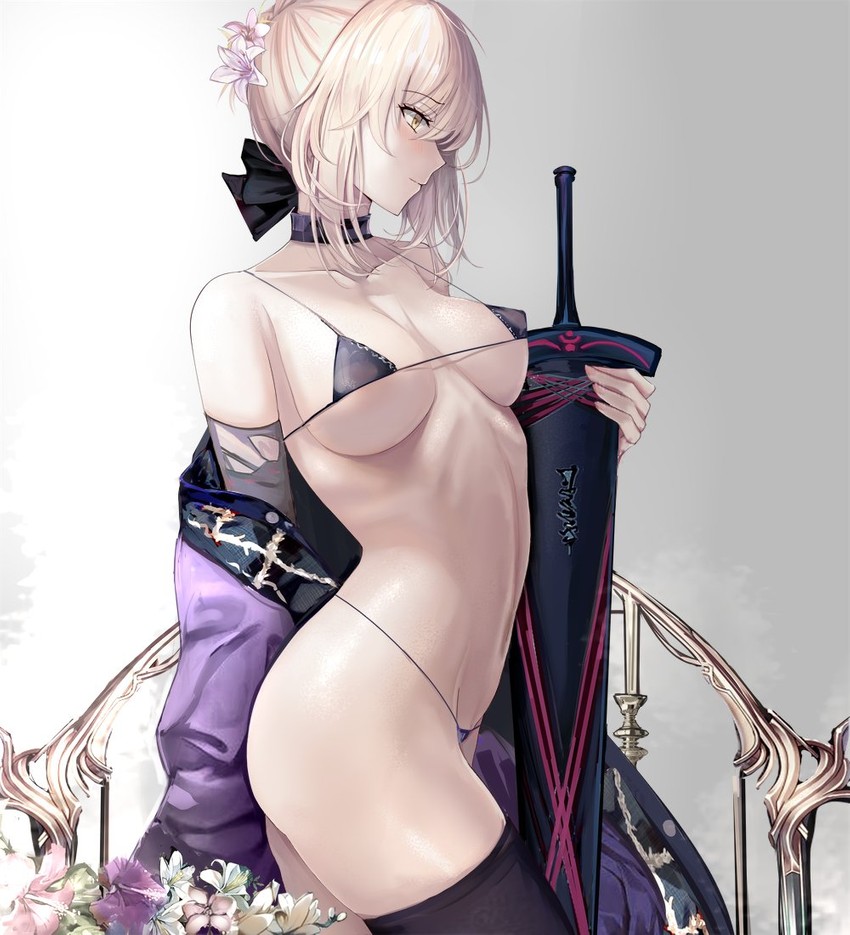 artoria pendragon and saber alter (fate and 1 more) drawn by misaka_12003-gou