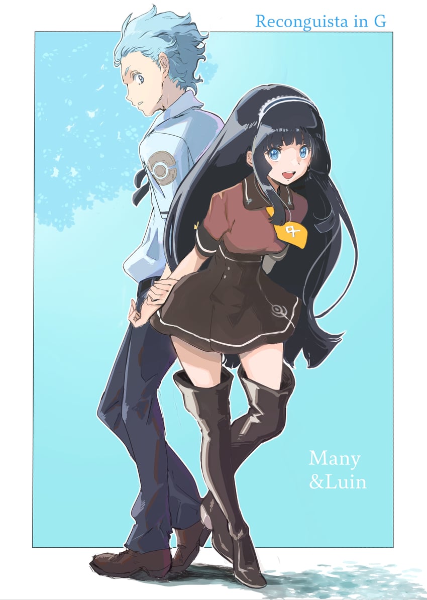 manny ambassada and luin lee (gundam and 1 more) drawn by nao32