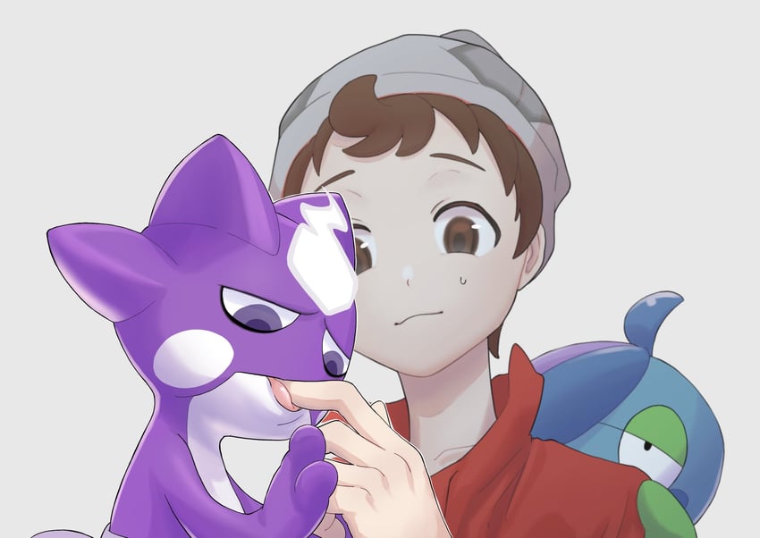 victor, drizzile, and toxel (pokemon and 1 more) drawn by hagi_753