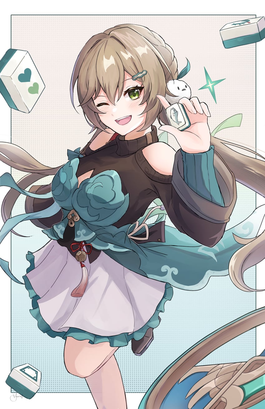 qingque (honkai and 1 more) drawn by kato_yuurina