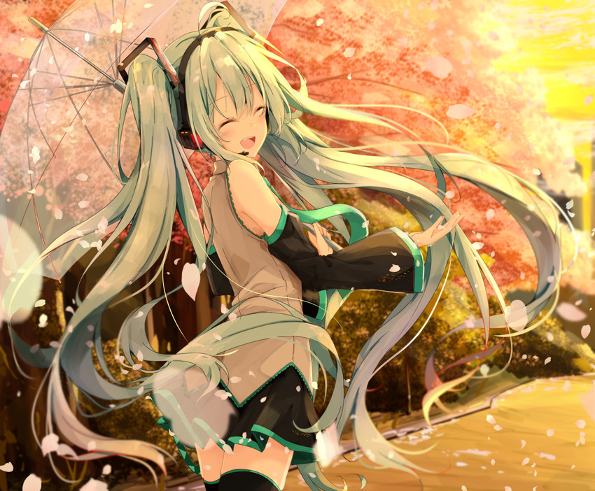 hatsune miku (vocaloid and 1 more) drawn by shiina_kuro