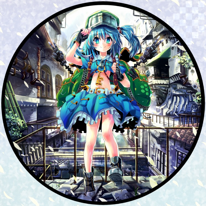kawashiro nitori (touhou) drawn by kabutoyama
