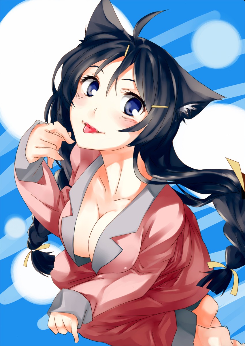 hanekawa tsubasa (monogatari and 2 more) drawn by pino_(birthdayparty)