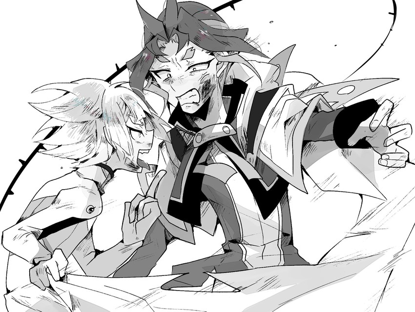 joeri and shiun'in sora (yu-gi-oh! and 1 more) drawn by teketeke_(tasutekete)