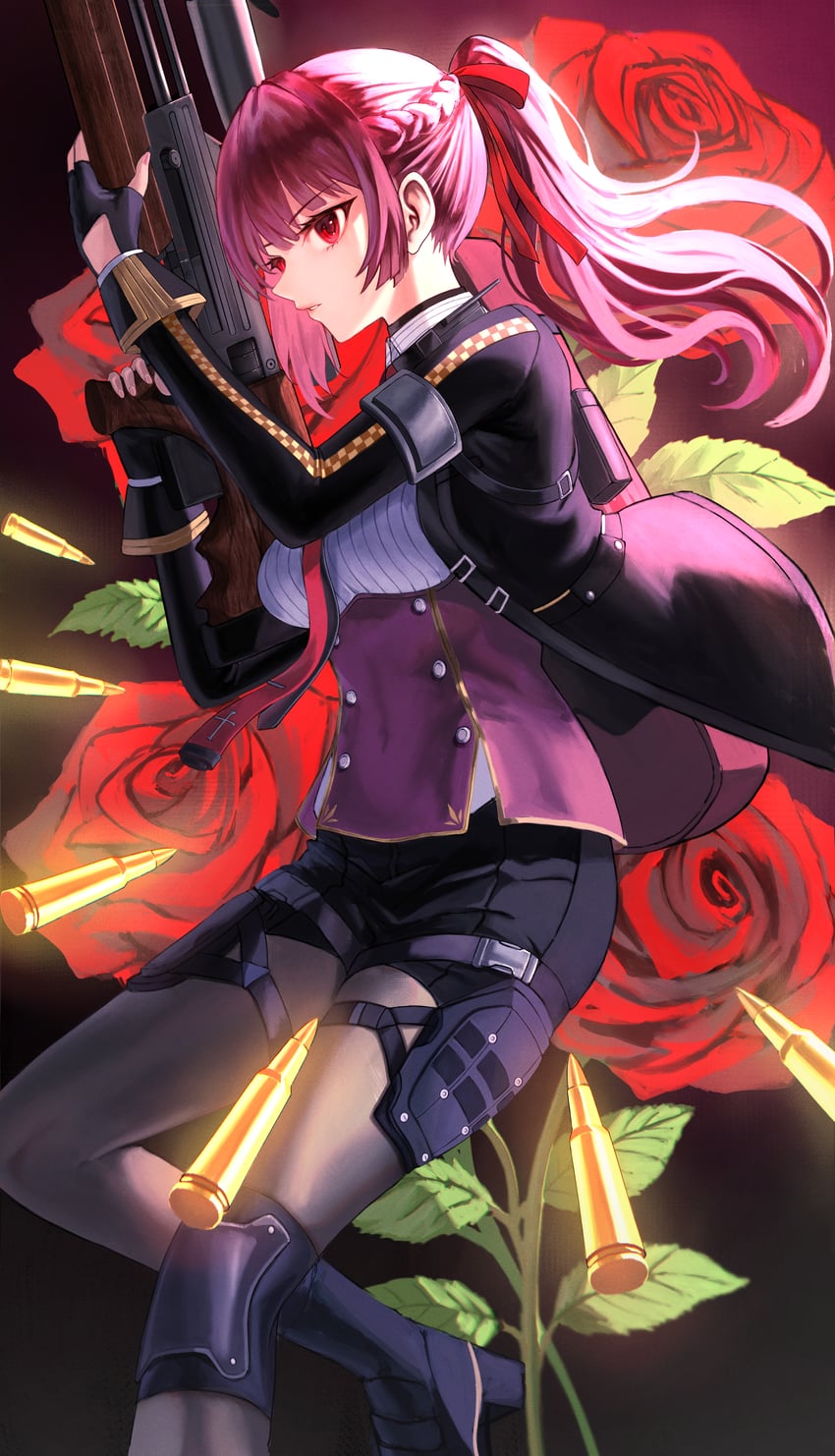 wa2000 and makiatto (girls' frontline and 1 more) drawn by zen.nico