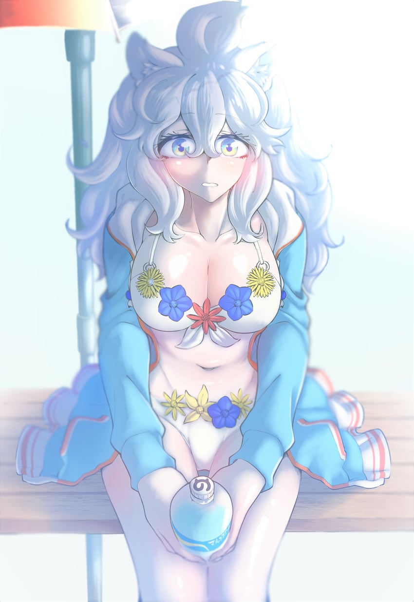 white lion (kemono friends and 1 more) drawn by gm_(ggommu)