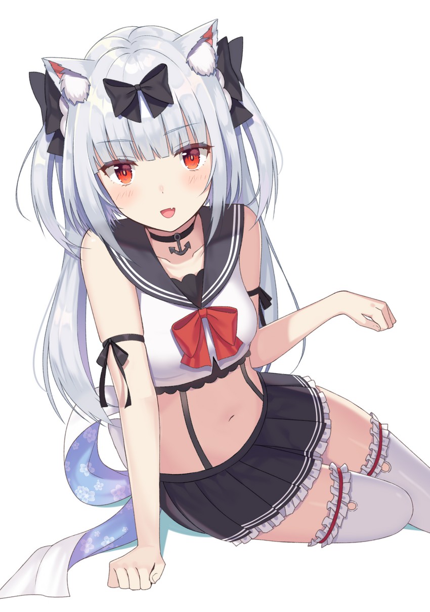 yukikaze (azur lane) drawn by izumo_neru