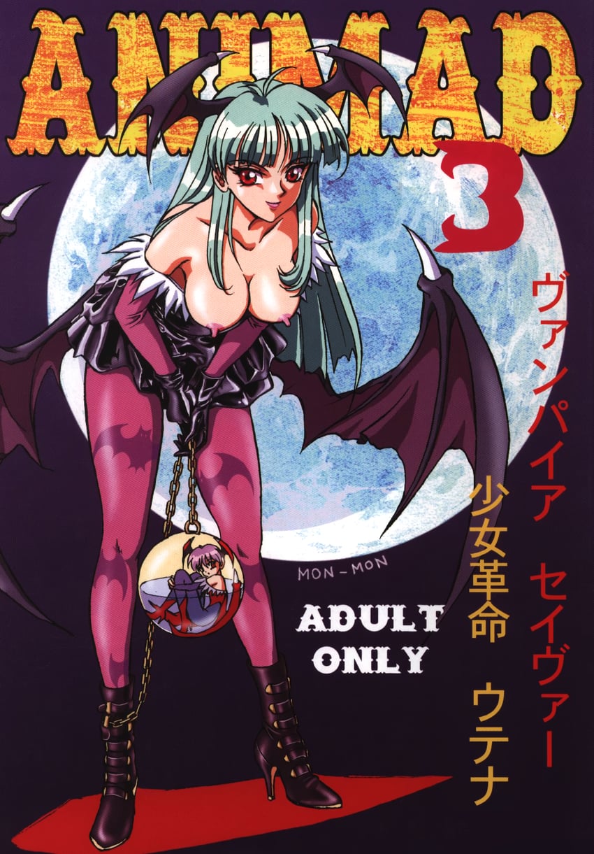 morrigan aensland and lilith (darkstalkers) drawn by mon_mon