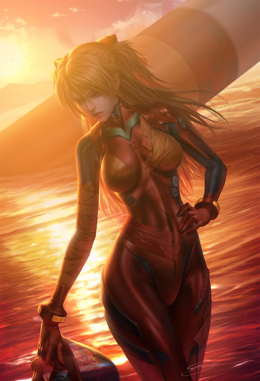 souryuu asuka langley (neon genesis evangelion and 2 more) drawn by cloud.d