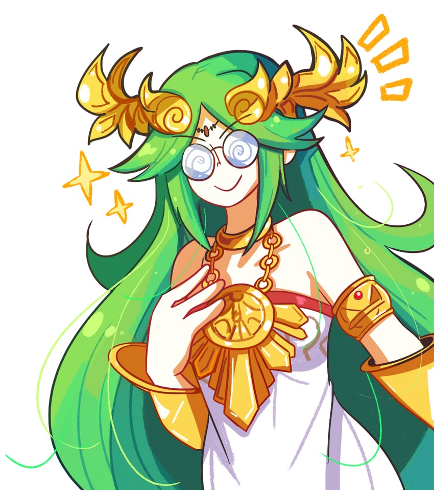 palutena (kid icarus and 1 more) drawn by homriette