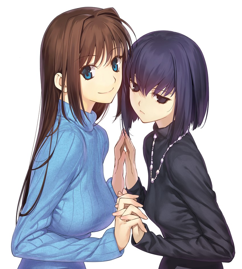aozaki aoko and kuonji alice (mahou tsukai no yoru) drawn by koyama_hirokazu