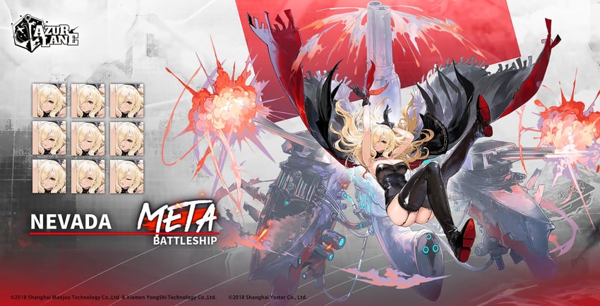 nevada (azur lane) drawn by alchemaniac
