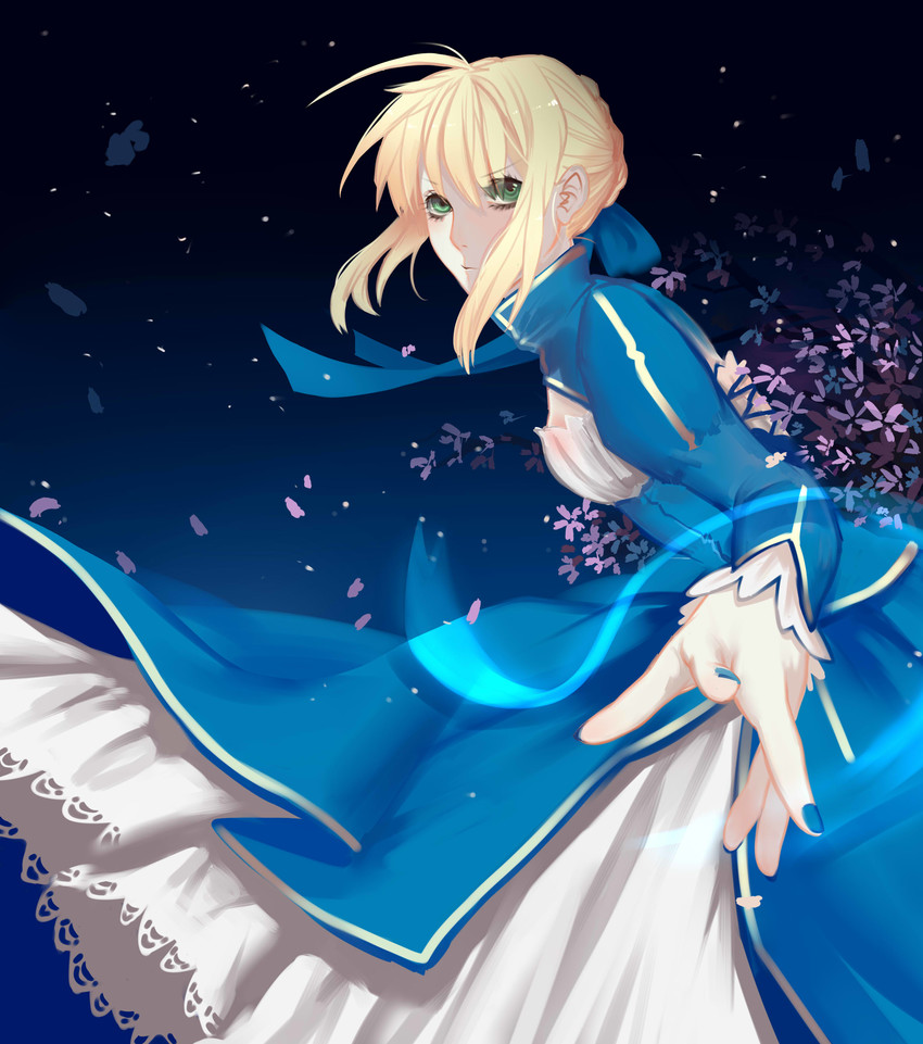 artoria pendragon and saber (fate and 1 more) drawn by recentia