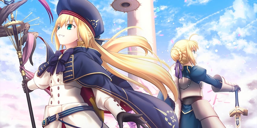 artoria pendragon, saber, and artoria caster (fate and 2 more) drawn by shoori_(migiha)