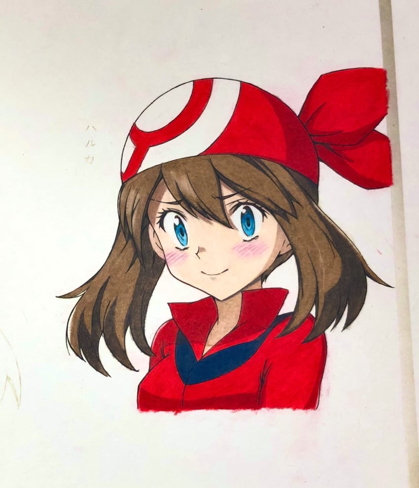 may (pokemon and 1 more) drawn by seishun_dendeke