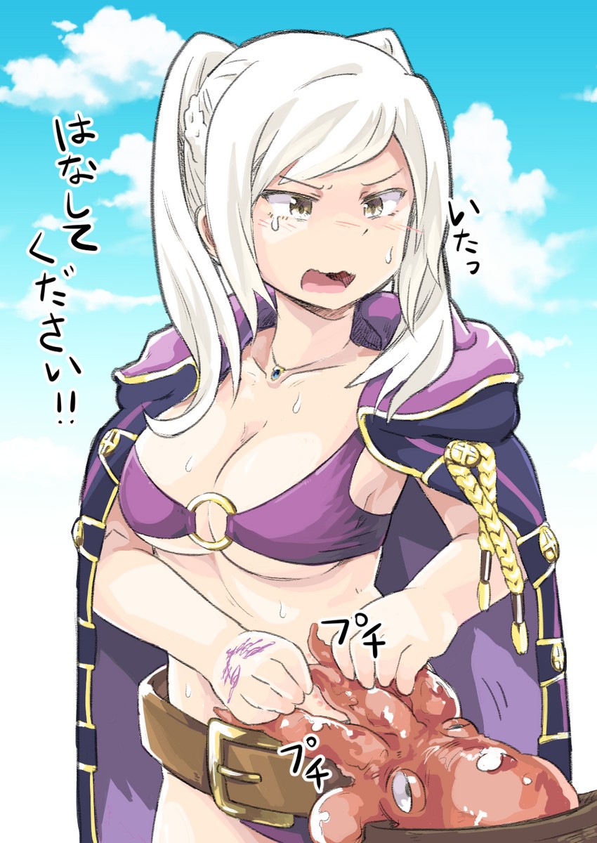 female robin (fire emblem and 2 more) drawn by sekaihebi