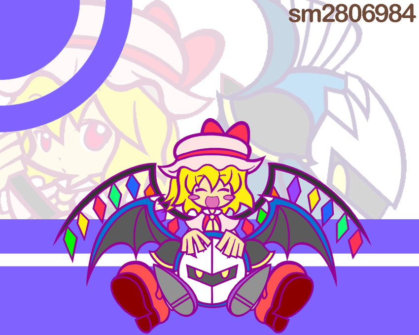 flandre scarlet and meta knight (touhou and 3 more) drawn by y&k
