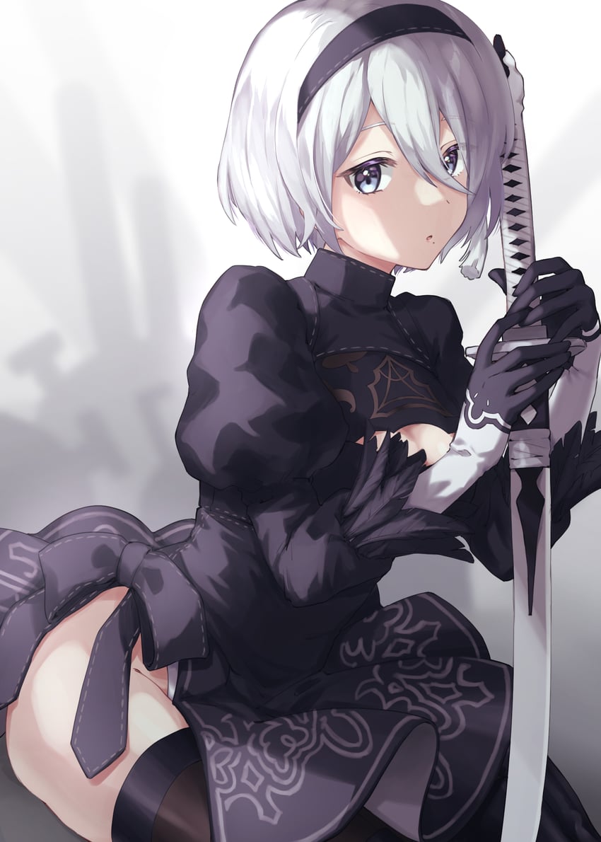 2b (nier and 1 more) drawn by mochimiya_(coyo)