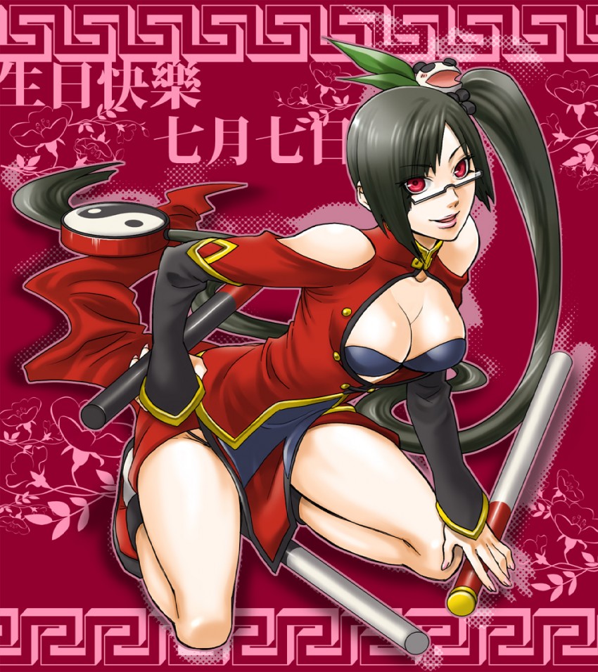 litchi faye ling and lao jiu (blazblue) drawn by kobayakawa_haruyoshi