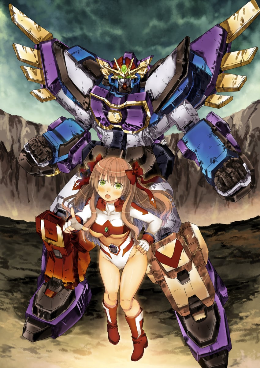 serizawa fumino and great grand braver (mayoi neko overrun!) drawn by garimpeiro