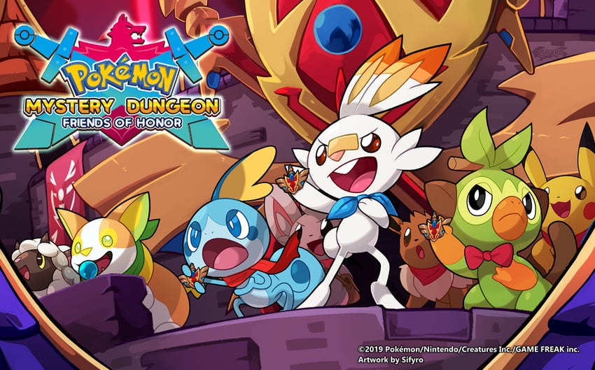 pikachu, eevee, scorbunny, sobble, grookey, and 3 more (pokemon) drawn by sifyro