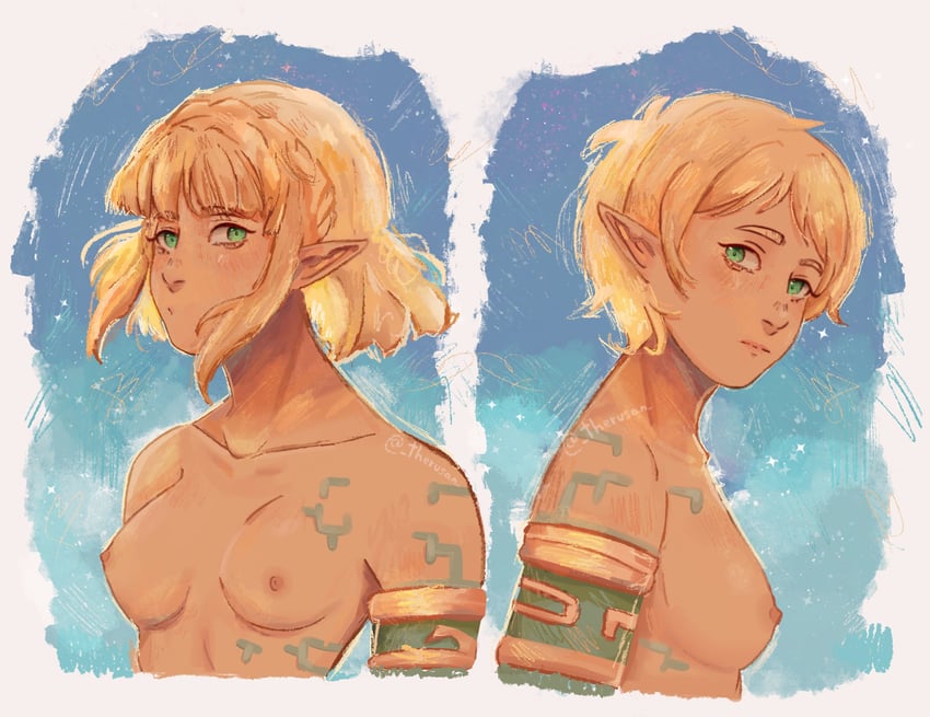 princess zelda (the legend of zelda and 1 more) drawn by therusan