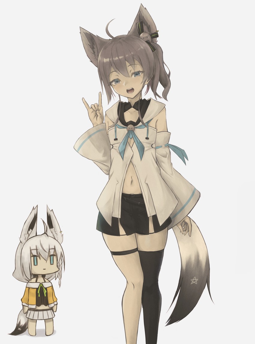 shirakami fubuki and natsuiro matsuri (hololive) drawn by ocha_0529