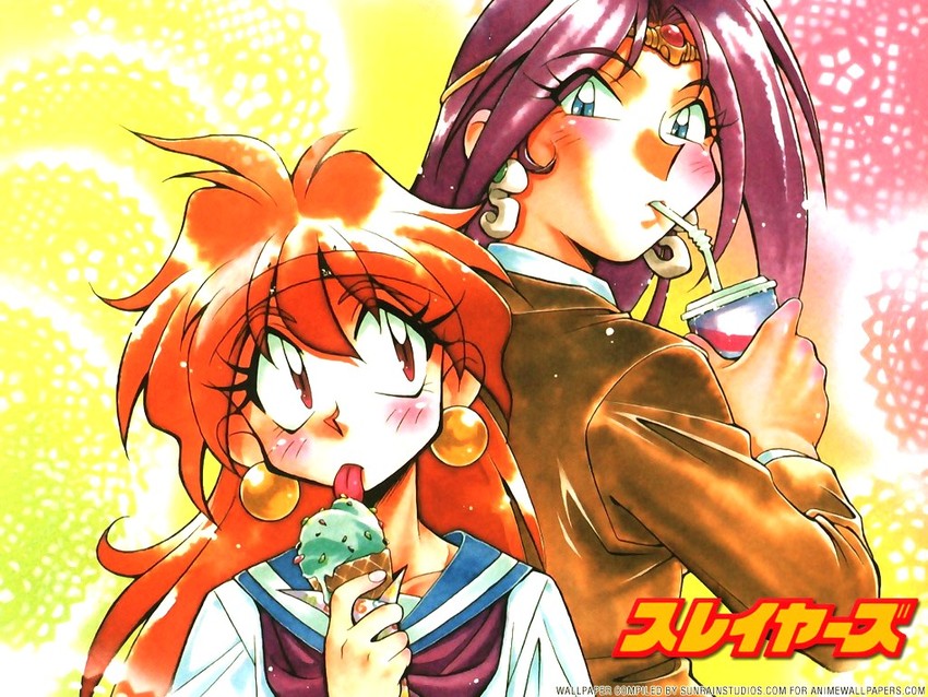 lina inverse and naga the serpent (slayers) drawn by araizumi_rui