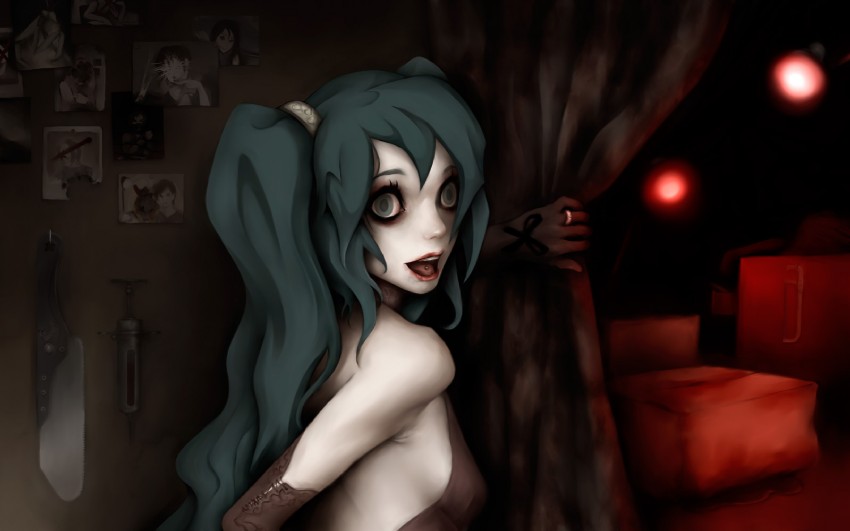 hatsune miku (vocaloid and 1 more) drawn by genk