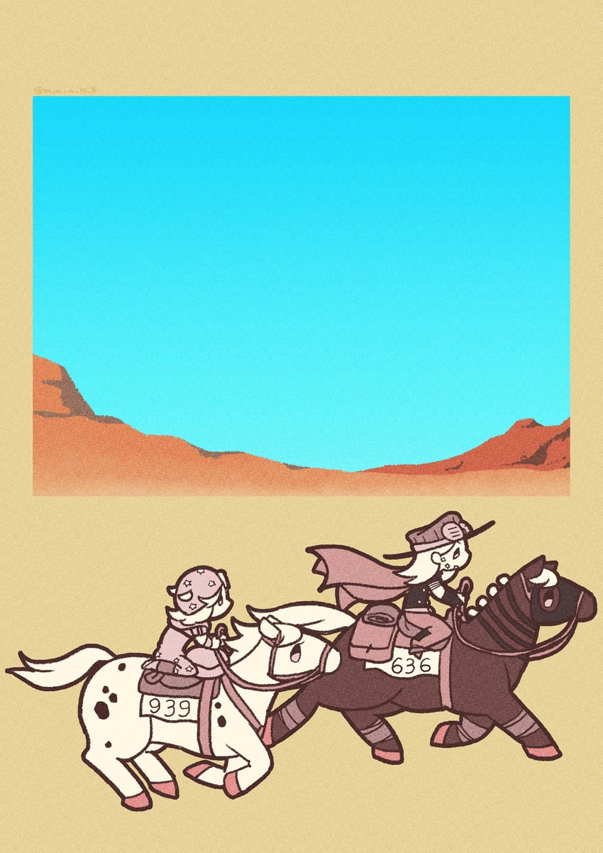 johnny joestar, gyro zeppeli, valkyrie, and slow dancer (jojo no kimyou na bouken and 1 more) drawn by m_a_a_m_8