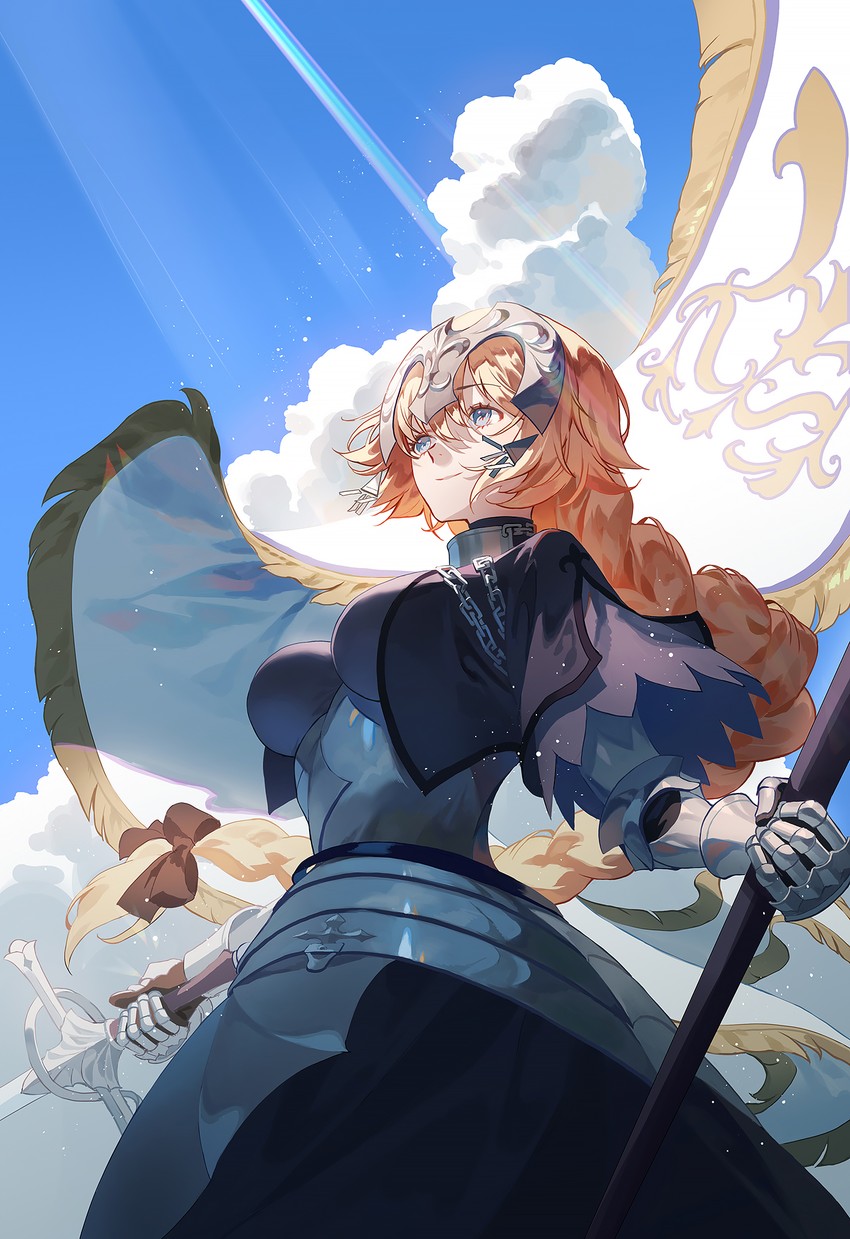 jeanne d'arc (fate and 1 more) drawn by fajyobore
