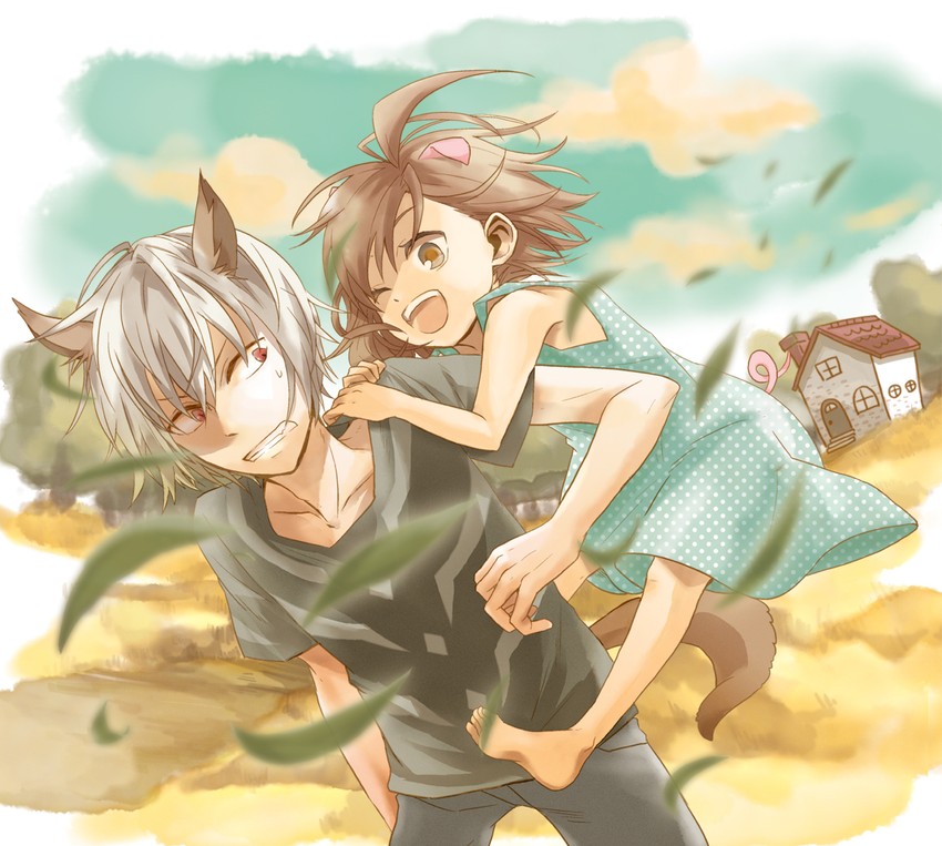 accelerator and last order (toaru majutsu no index) drawn by yukiri_(yap!!!)